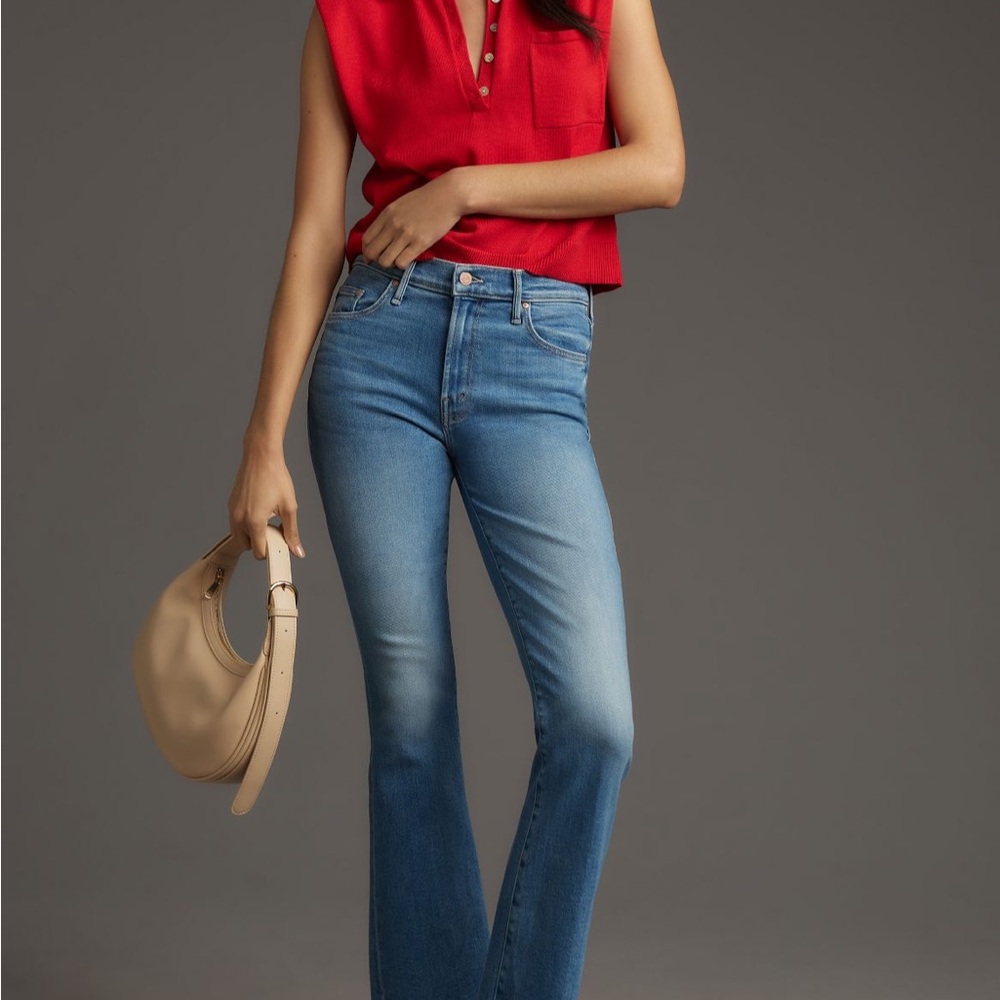 MOTHER The Insider Crop Step Fray Hem. Size 32
